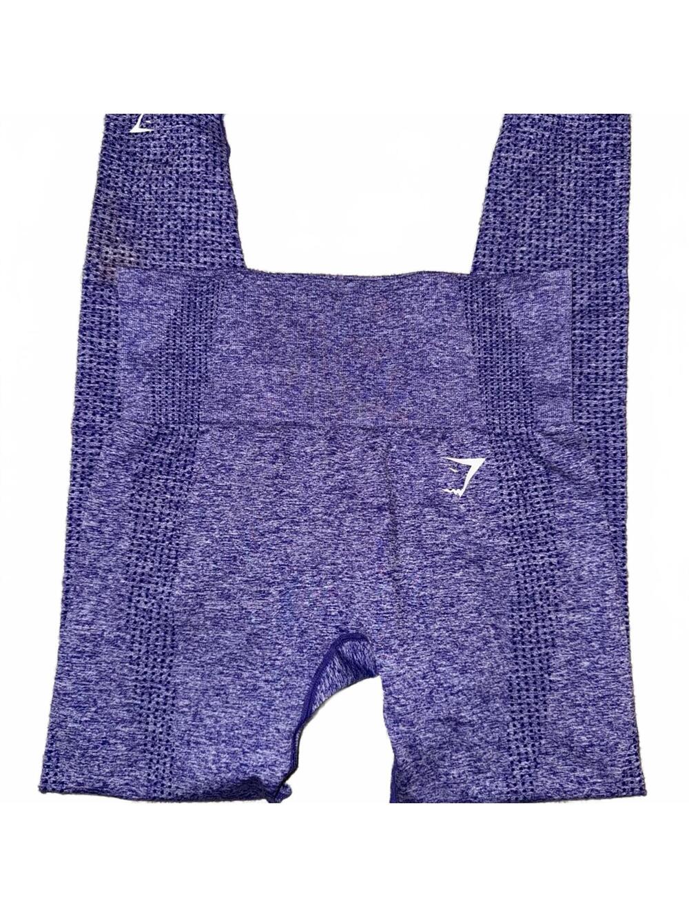 Gymshark Womens seamless Marled Purple leggings full length active halloween